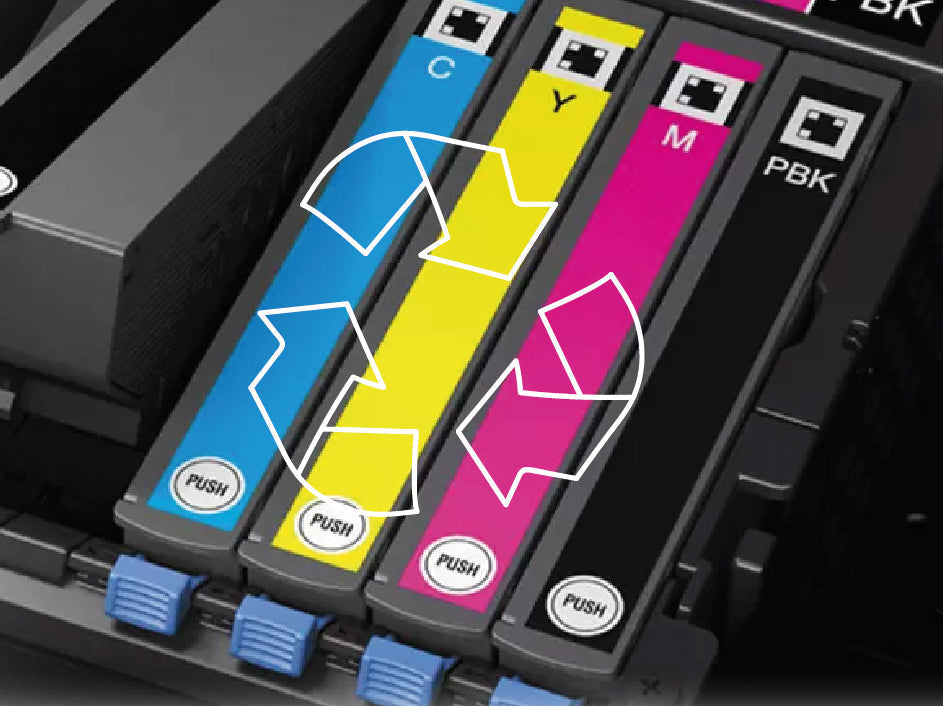 Epsons retursystem - Vi sender vores brugte blækpatroner tilbage