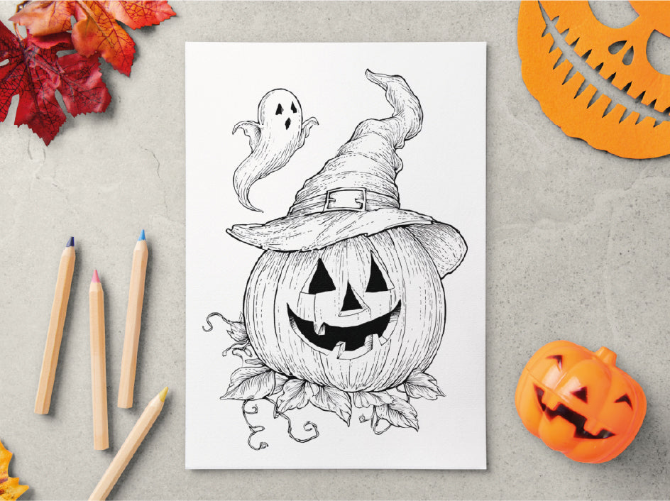 Halloween Tegninger: Gratis Print til Halloween