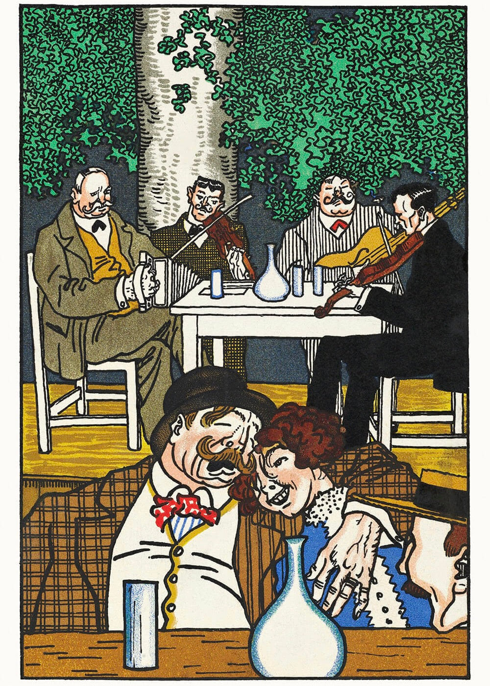 At the Heuriger af Moriz Jung