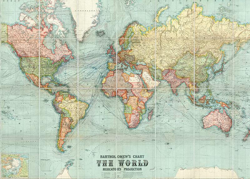 Bartholomew's Chart of the World