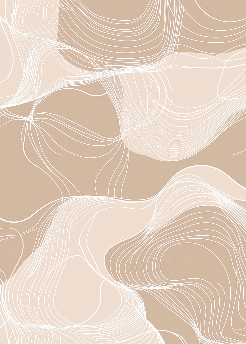 Beige og hvide linjer