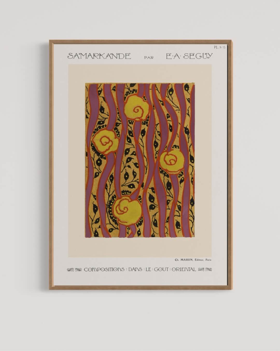 Blomstermønster art deco