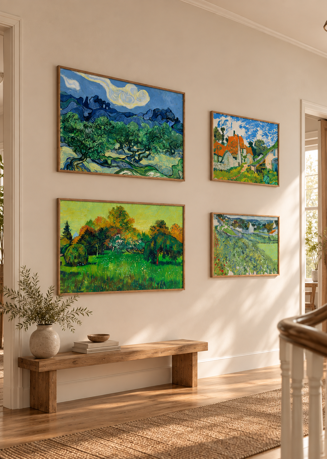 Van Gogh’s Grønne Landskaber Billedvæg