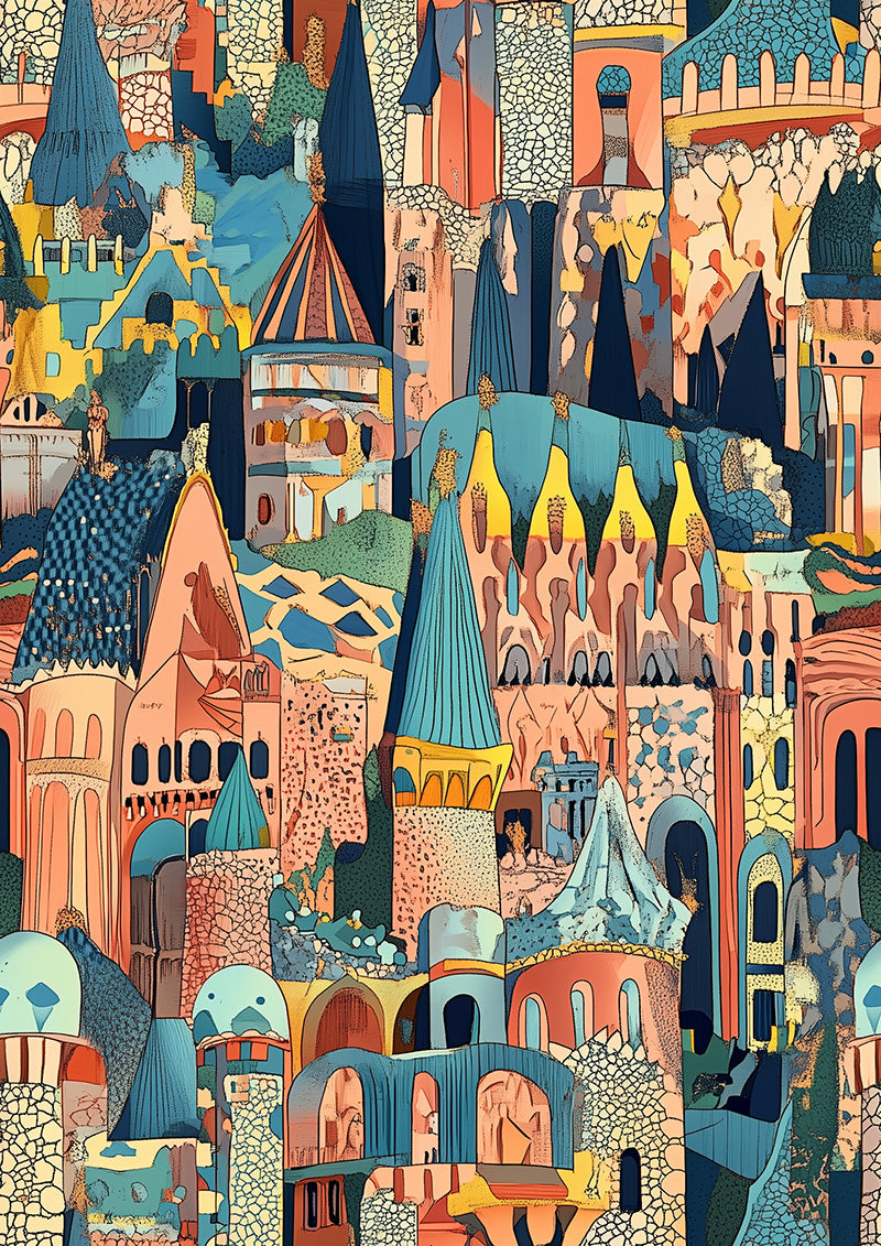 Colorful Castle in Gaudi