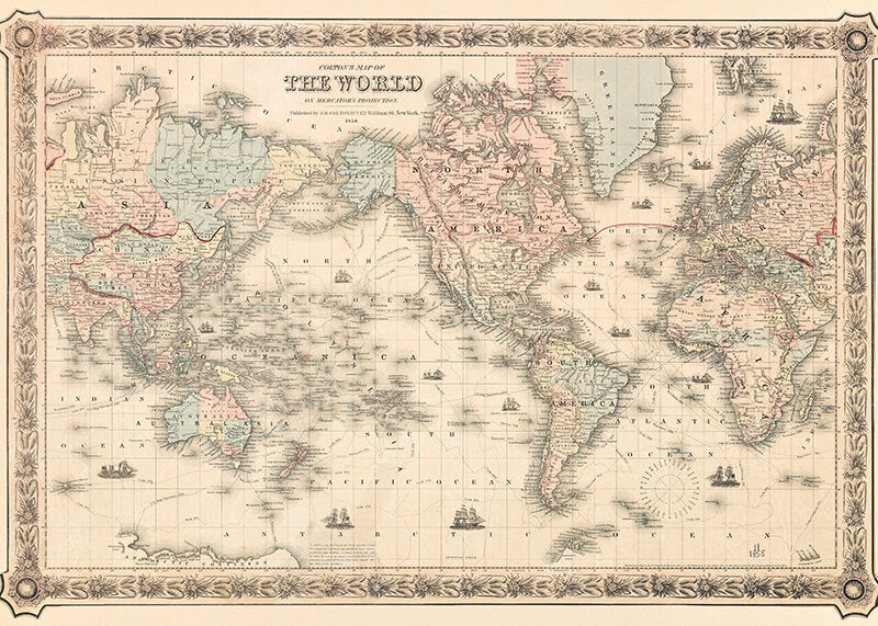 Colton's Map of the World