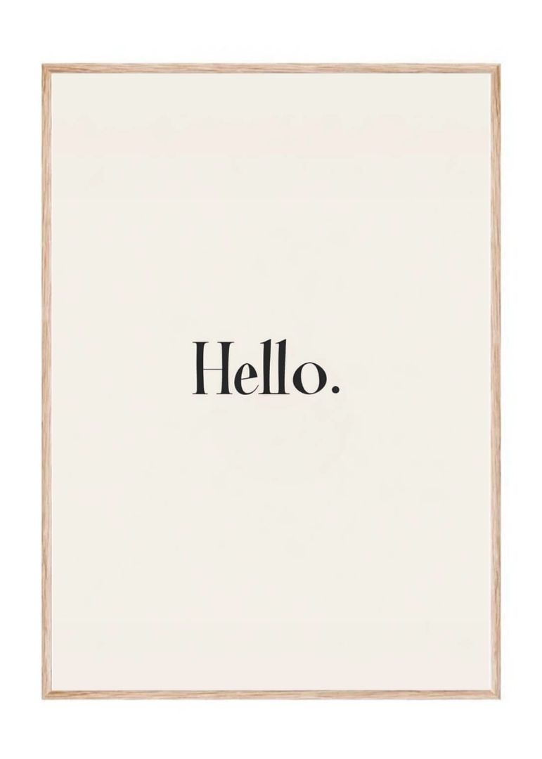 Hello Poster