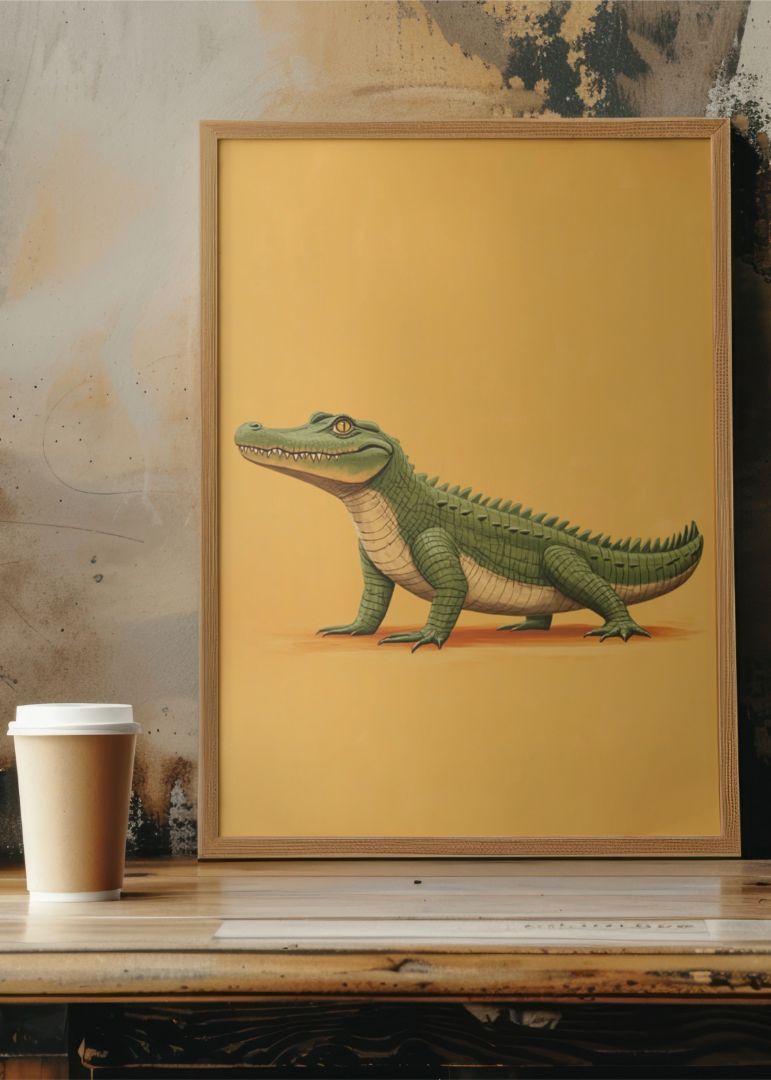 The yellow-eyed croc