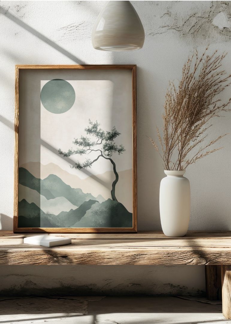 Golt landskab i grøn