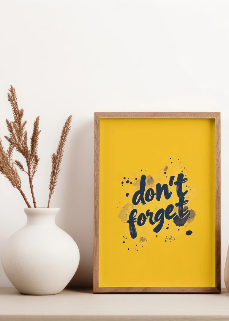 Don’t Forget
