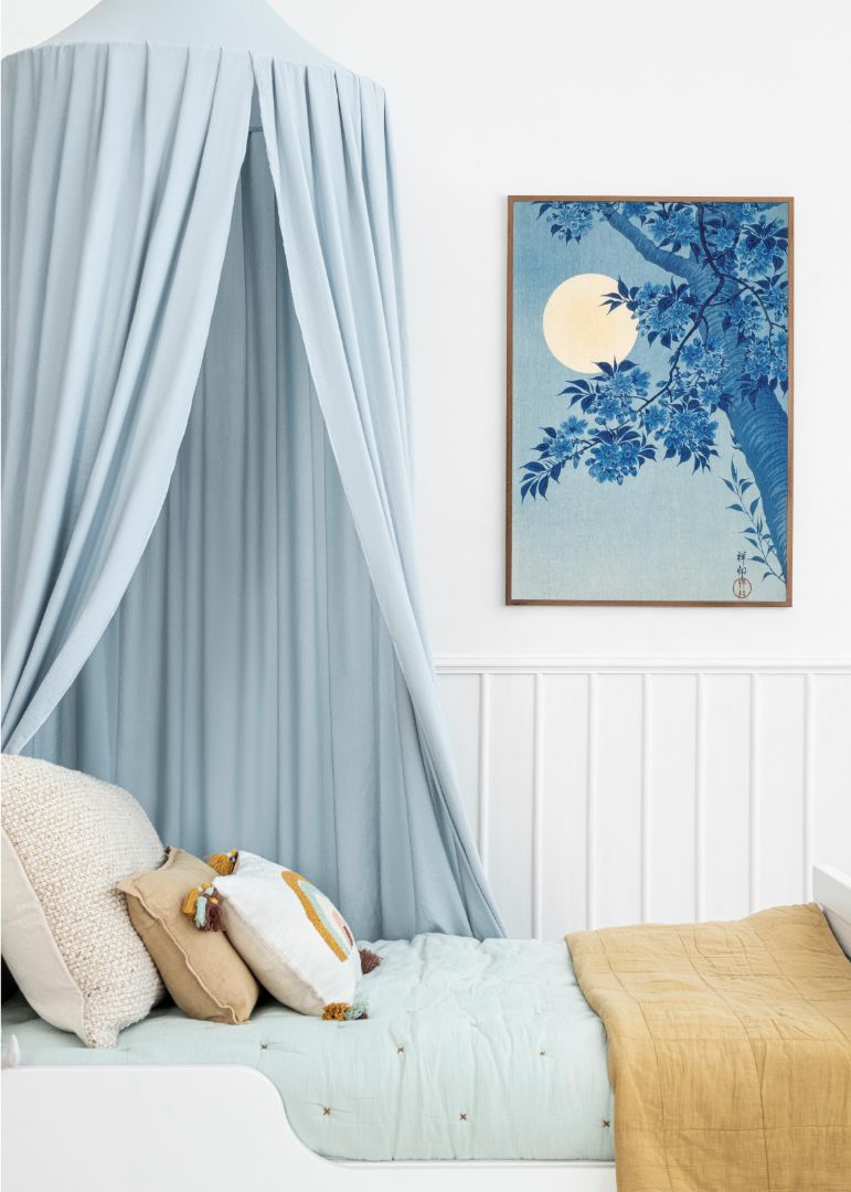 Blossoming Cherry on a Moonlit Night