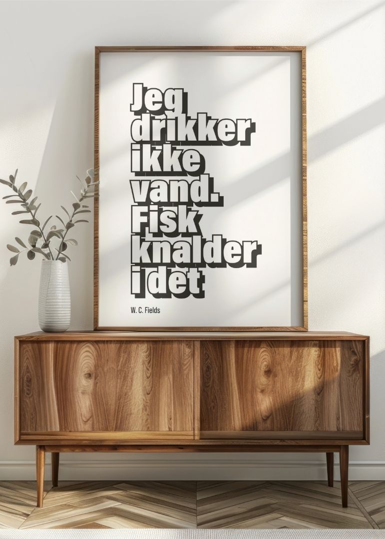 Jeg drikker ikke vand