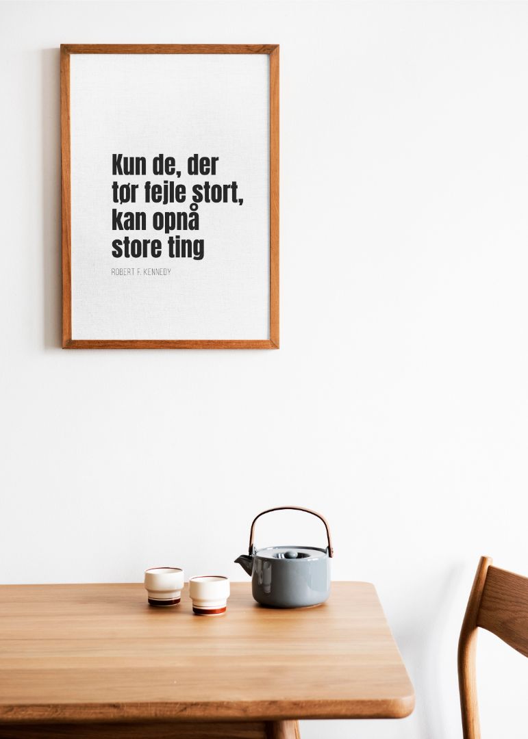 Kun de, der tør fejle stort