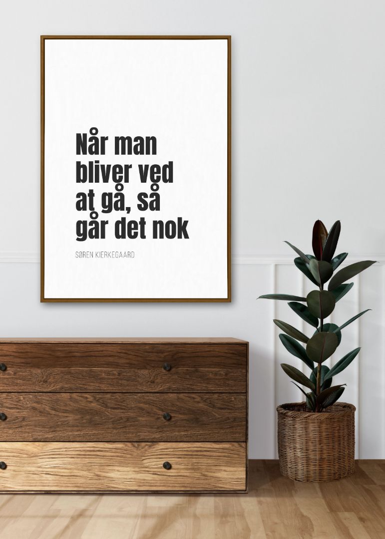 Når man bliver ved at gå