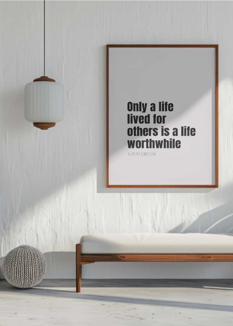 Only a life lived for others