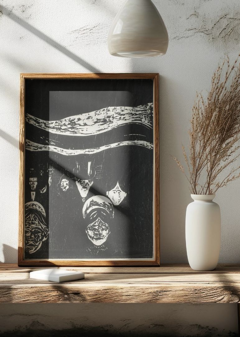 The black and white mood wall