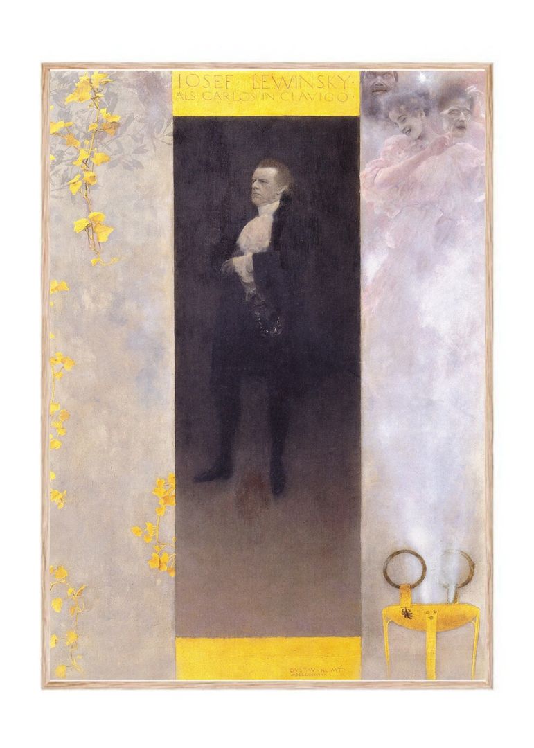 Der Hofschauspieler Josef Lewinsky als Carlos in Clavigo