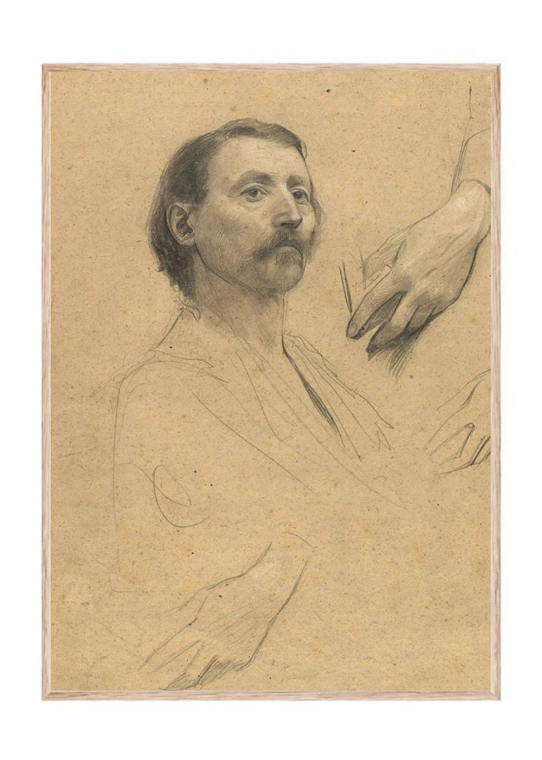 Head and Hand Study for a Portrait of a Gentleman
