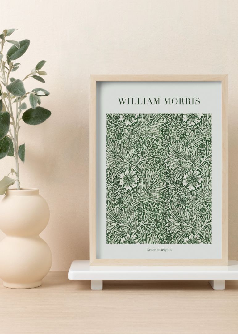 Green marigold af William Morris