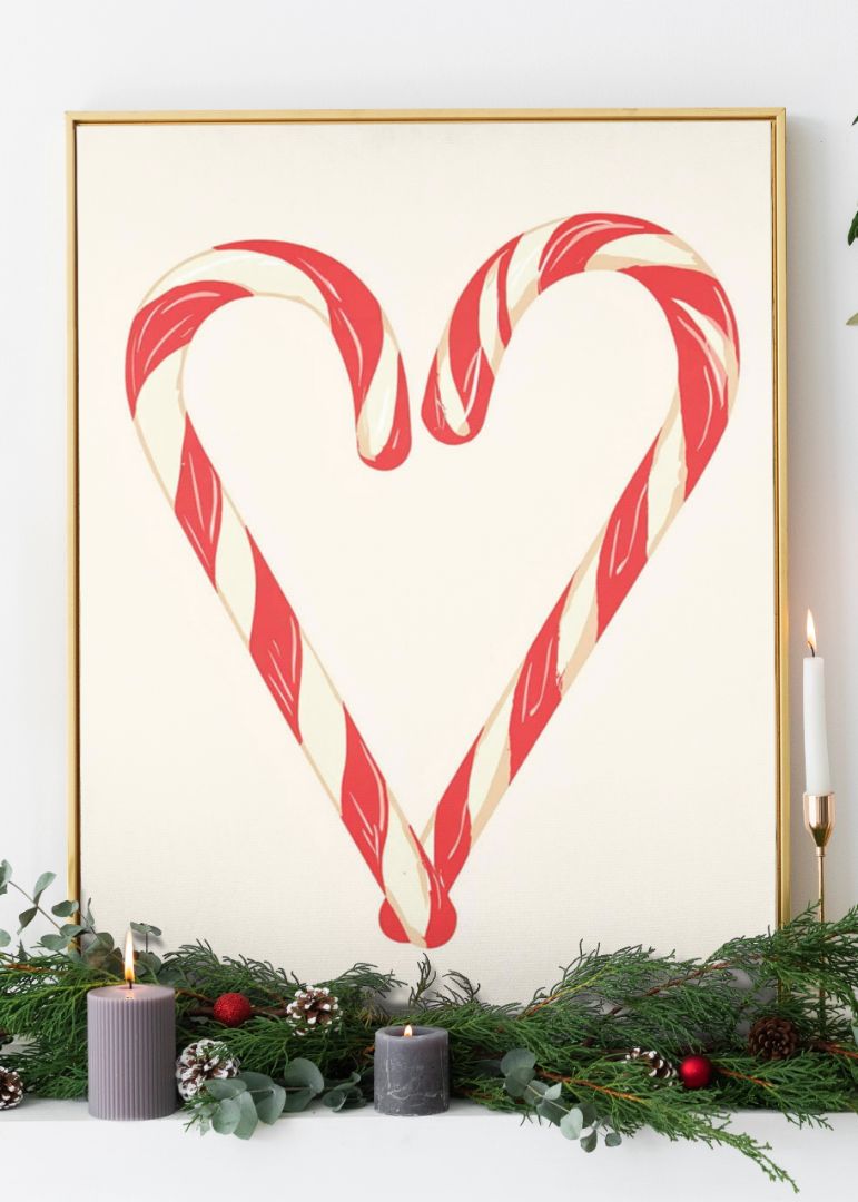 Julestokker i hjerteform