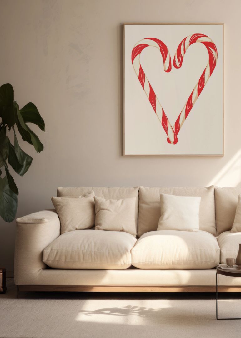 Julestokker i hjerteform