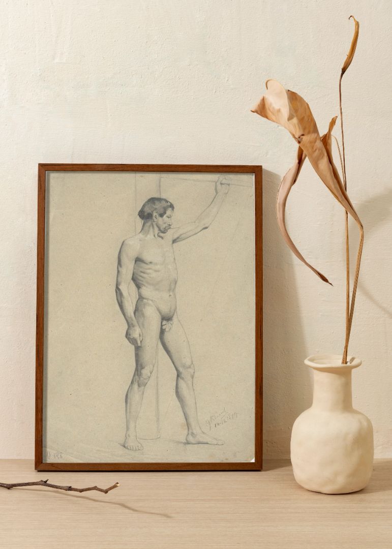 Male Academy Nude in Pose