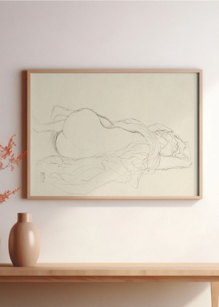 Reclining Nude with Drapery, Back View