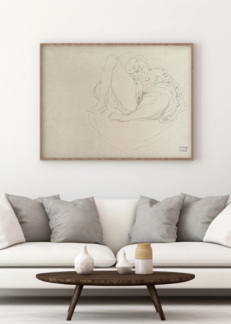 Reclining Nude with Drapery