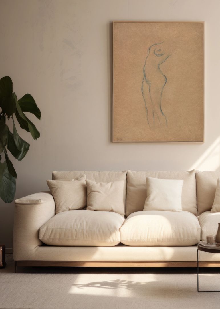 Standing Female Nude to the Left
