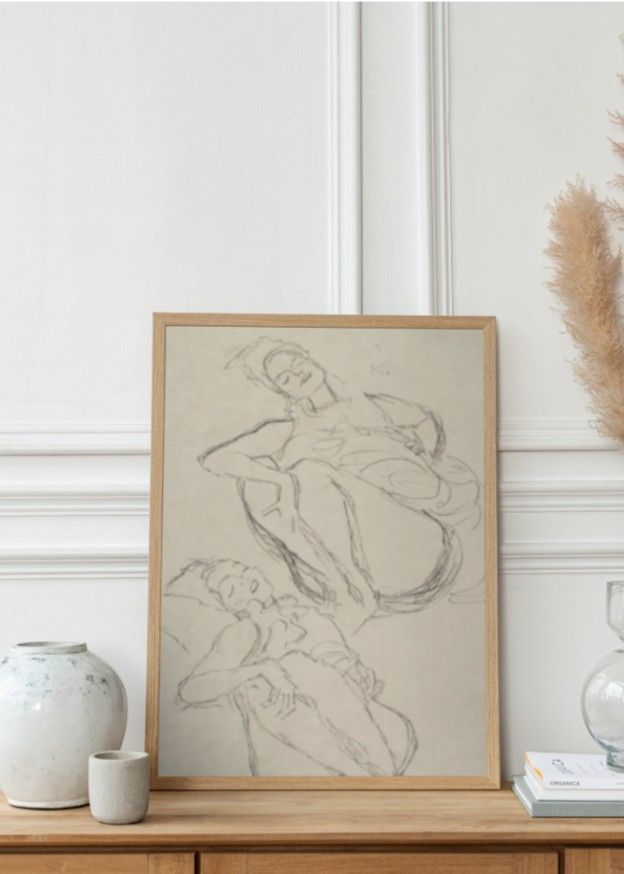 Two Studies for a Crouching Woman