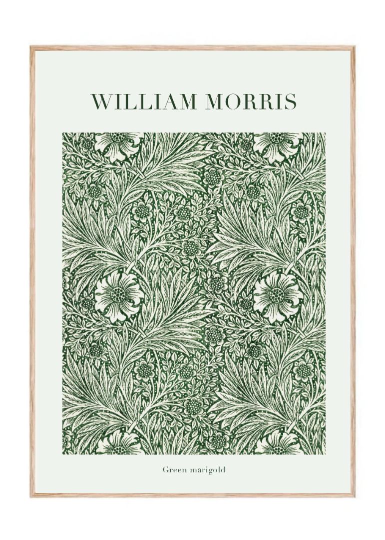 Green marigold af William Morris