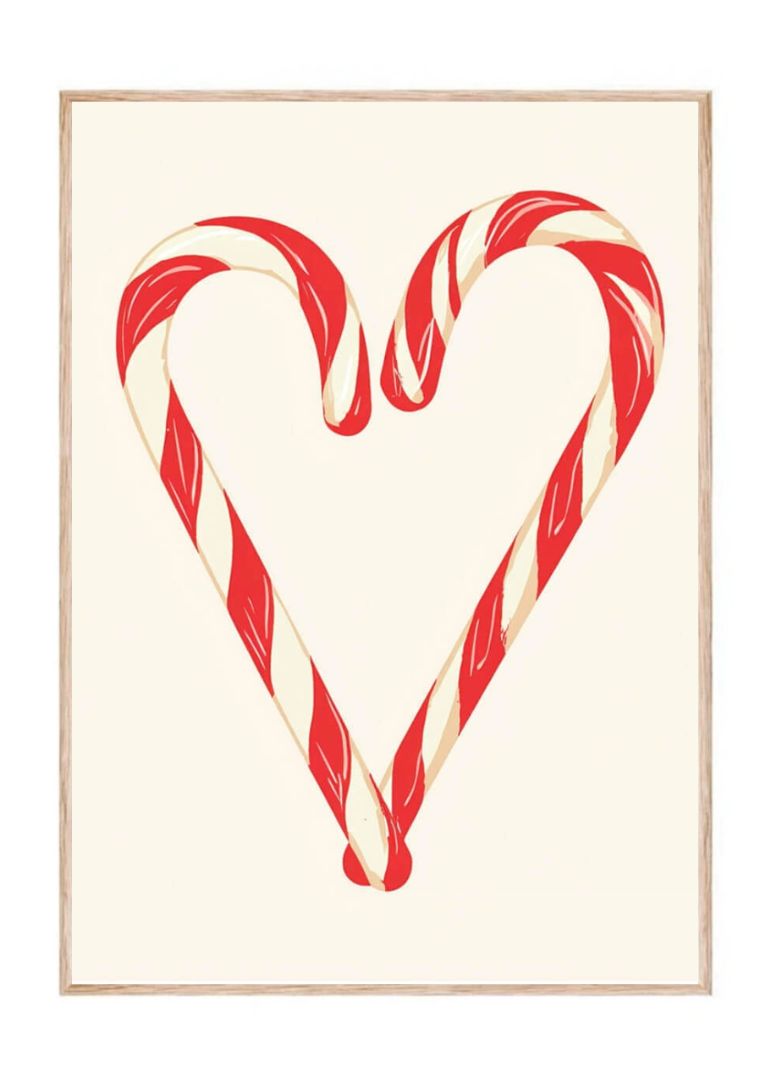 Julestokker i hjerteform