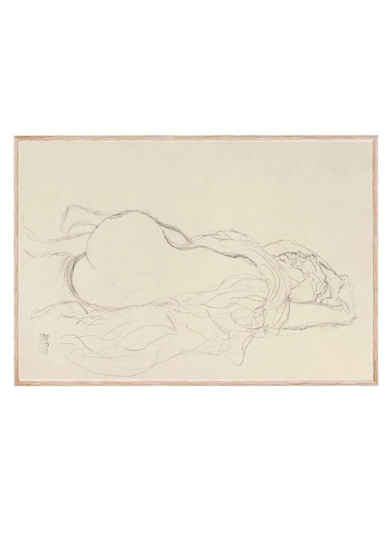 Reclining Nude with Drapery, Back View