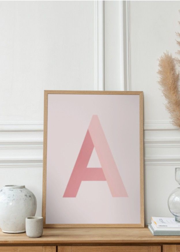 Bogstavet A - Rosa