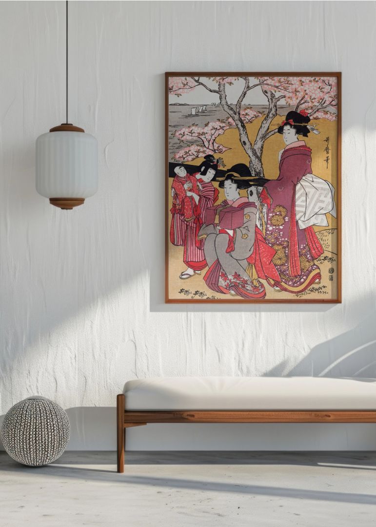 Japanese Women and Cherry Blossom