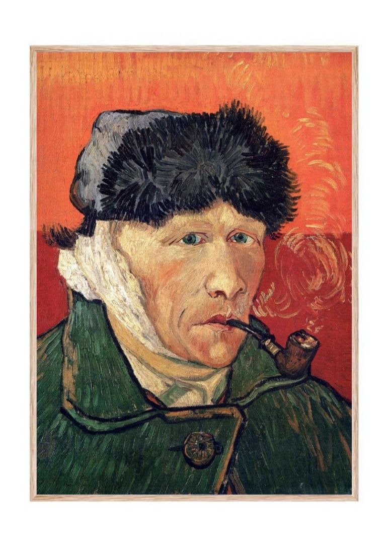 Bandaged Ear and Pipe (1889)