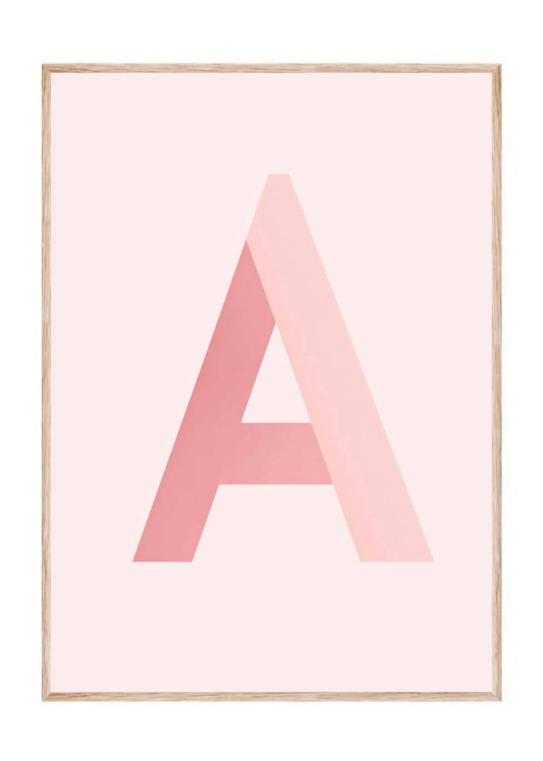 Bogstavet A - Rosa