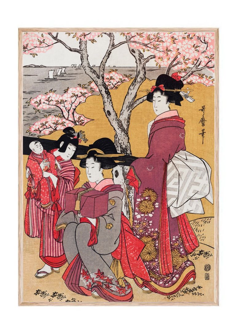 Japanese Women and Cherry Blossom