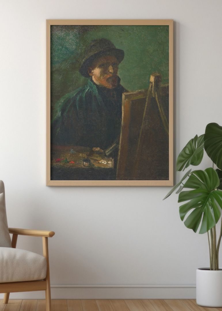Dark Felt Hat at the Easel (1886)
