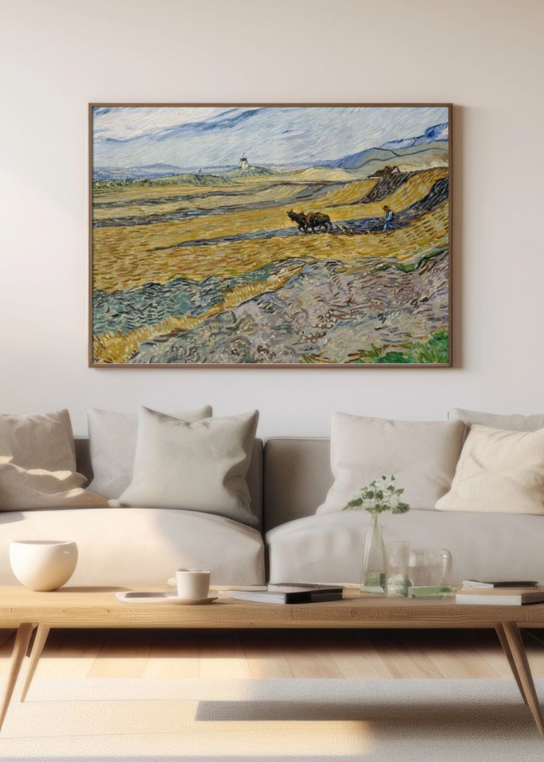Enclosed Field with Ploughman