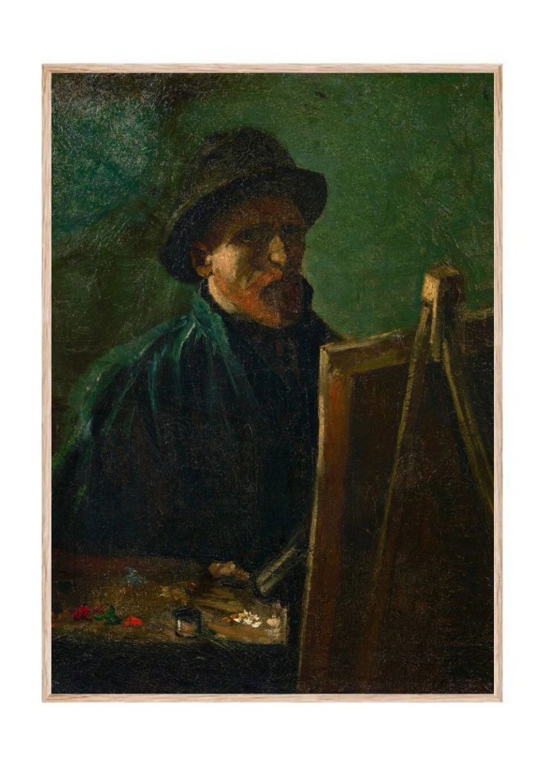 Dark Felt Hat at the Easel (1886)
