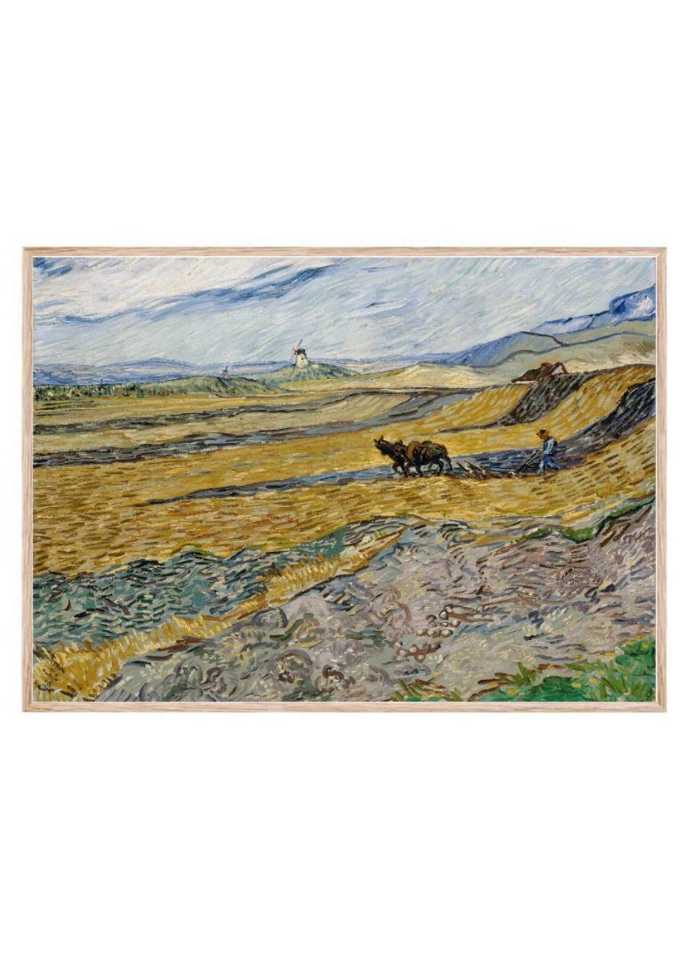 Enclosed Field with Ploughman