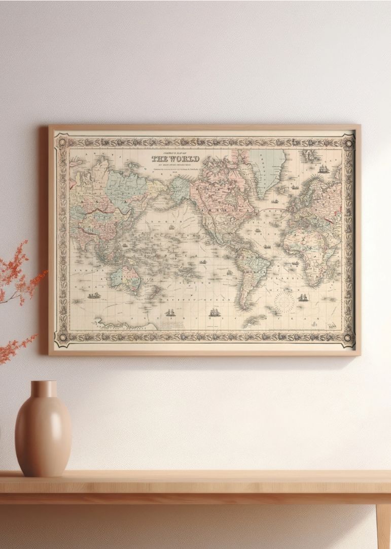 Colton's Map of the World