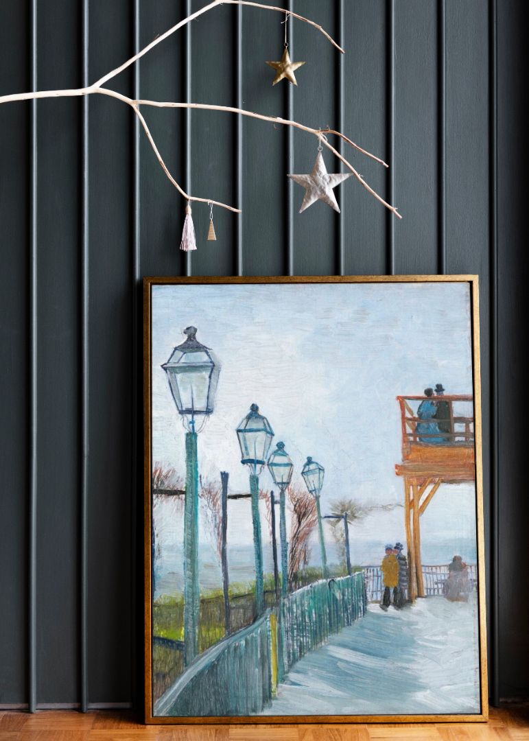 Terrace and Observation Deck at the Moulin de Blute-Fin, Montmartre (1887)