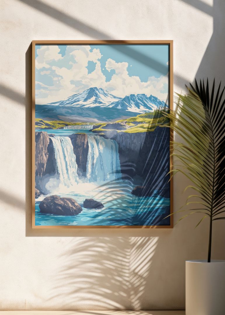 Vandfald på Island