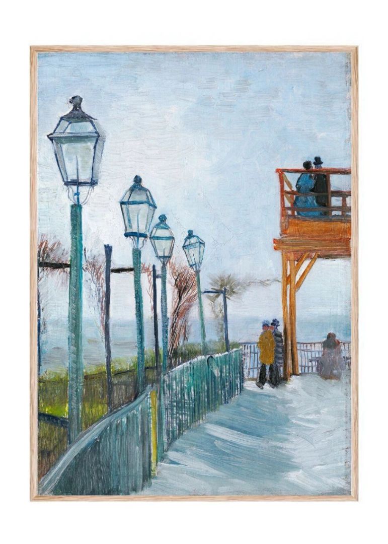 Terrace and Observation Deck at the Moulin de Blute-Fin, Montmartre (1887)