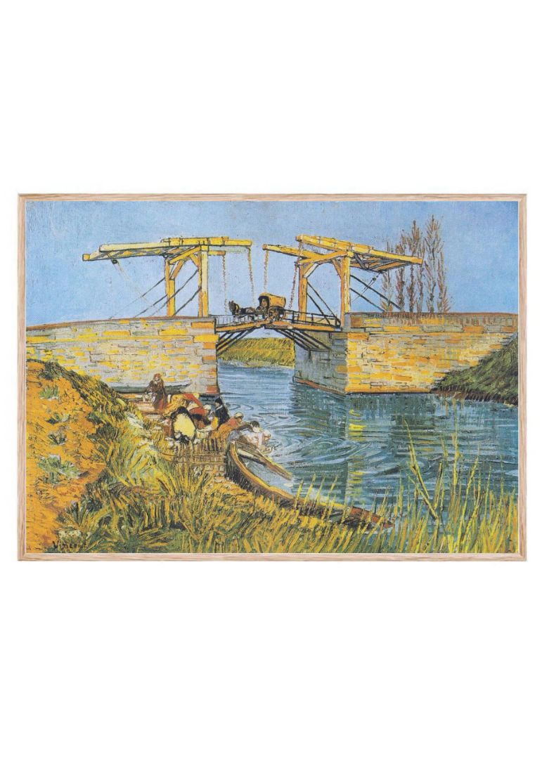 The Langlois Bridge at Arles with Women Washing (1888)