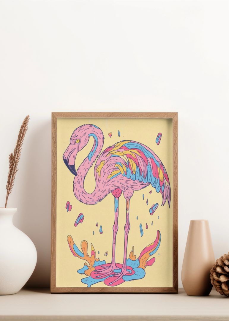 Farvefuld Flamingo