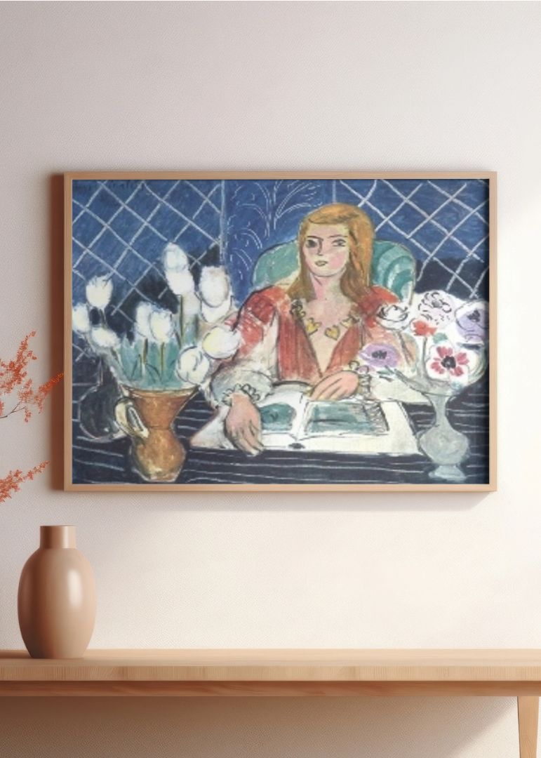 Annelies, White Tulips and Anemones
