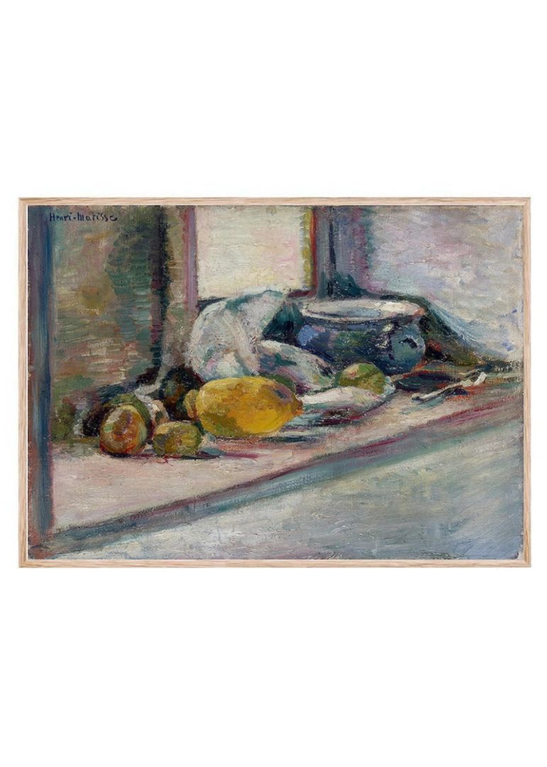 Blue Pot and Lemon