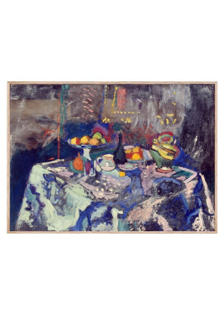 Still Life with Vase, Bottle and Fruit